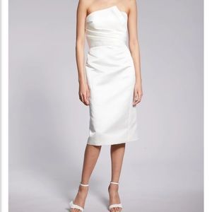NWT Amsale Little White Dress 184 size 14